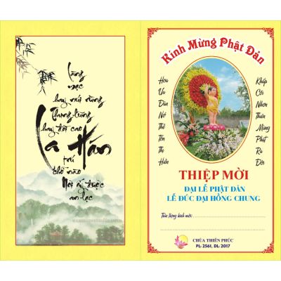 Thiệp Mời Phật Đản